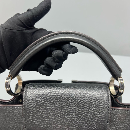 Louis Vuitton Capucines BB Taiga Black