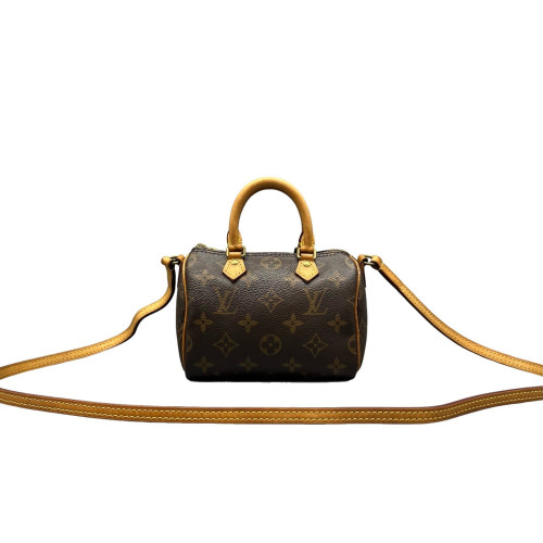 Louis Vuitton Nano Speedy Bandouliere Monogram Brown