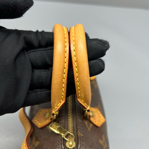Louis Vuitton Nano Speedy Bandouliere Monogram Brown