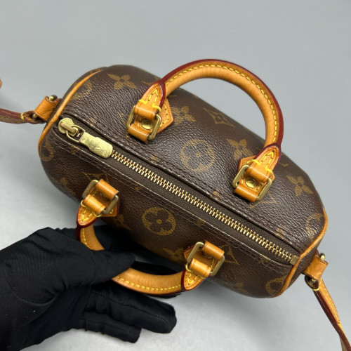 Louis Vuitton Nano Speedy Bandouliere Monogram Brown