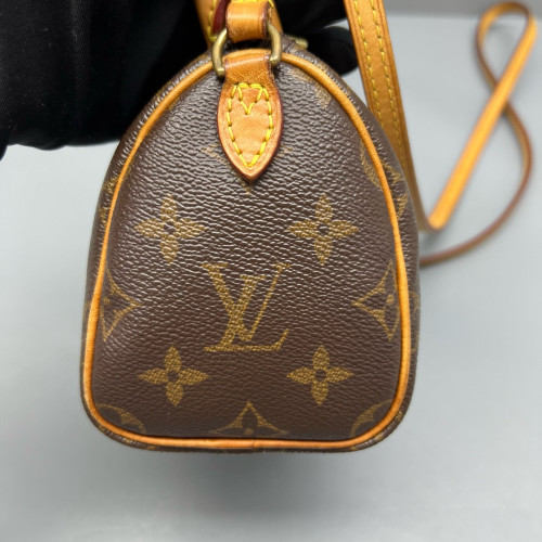 Louis Vuitton Nano Speedy Bandouliere Monogram Brown