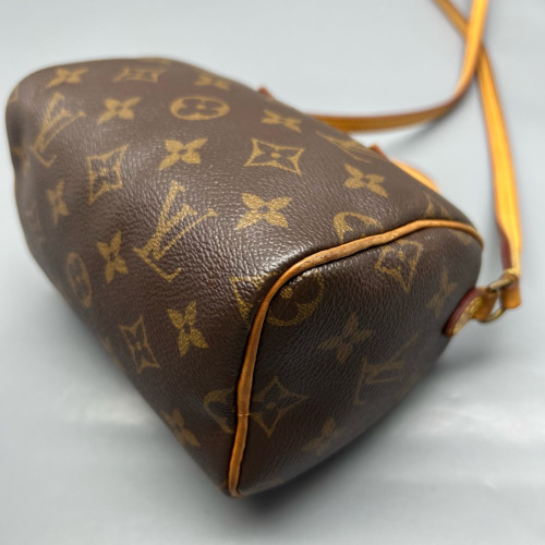 Louis Vuitton Nano Speedy Bandouliere Monogram Brown