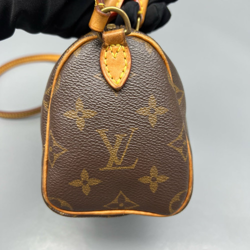 Louis Vuitton Nano Speedy Bandouliere Monogram Brown
