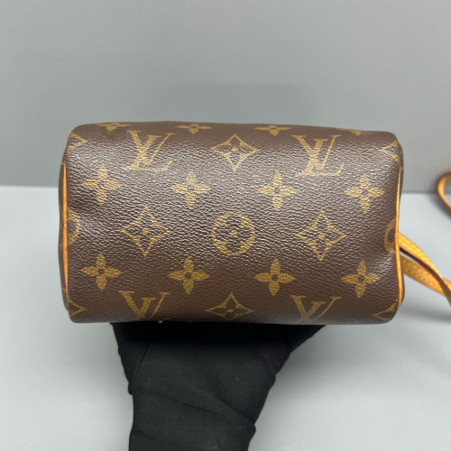 Louis Vuitton Nano Speedy Bandouliere Monogram Brown