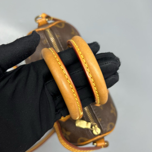 Louis Vuitton Nano Speedy Bandouliere Monogram Brown