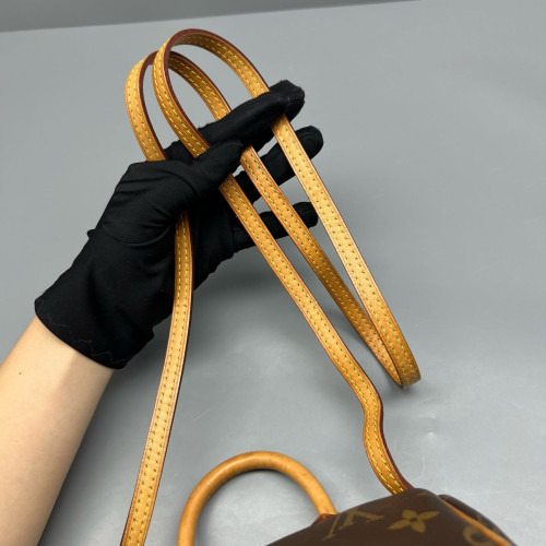 Louis Vuitton Nano Speedy Bandouliere Monogram Brown