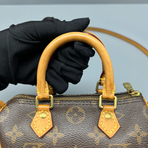 Louis Vuitton Nano Speedy Bandouliere Monogram Brown