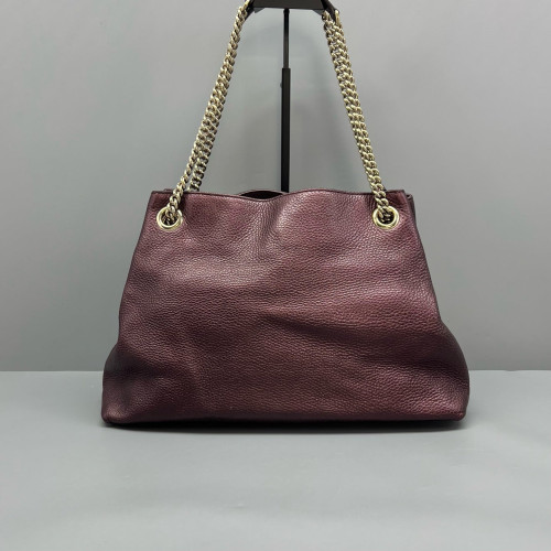Gucci Medium Soho Shoulder Bag Calfskin Purple