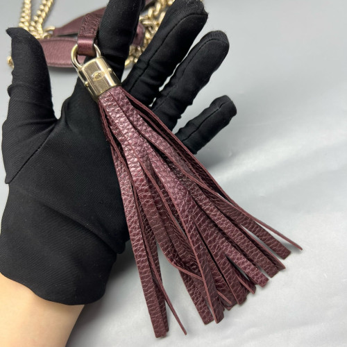 Gucci Medium Soho Shoulder Bag Calfskin Purple