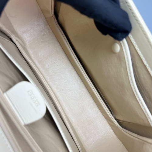 Gucci Bamboo 1947 Medium Calfskin White