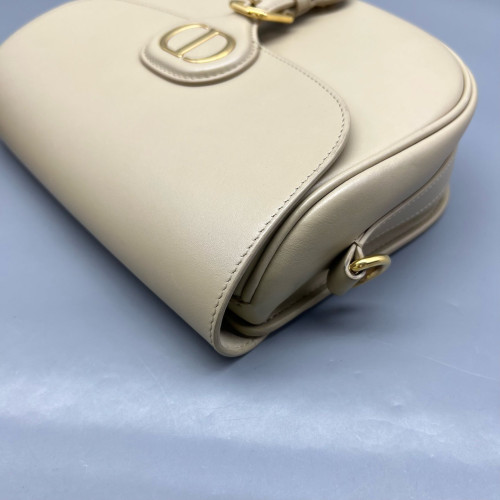 Dior Medium Bobby Flap Calfskin Natural Tan