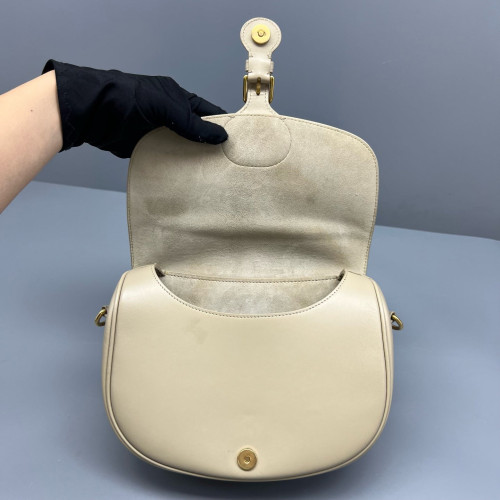 Dior Medium Bobby Flap Calfskin Natural Tan