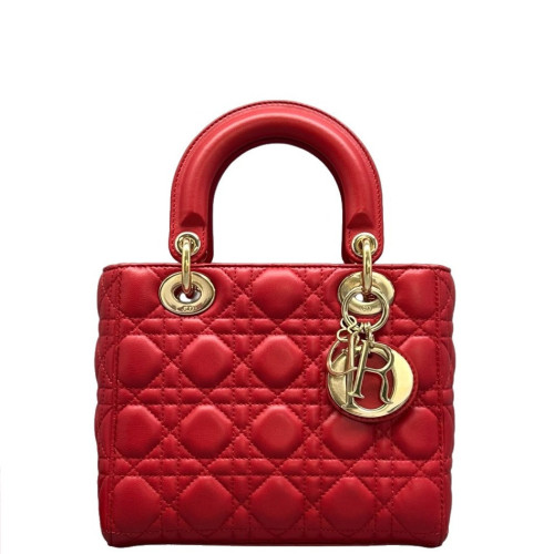 Dior Lady Dior Lambskin Red