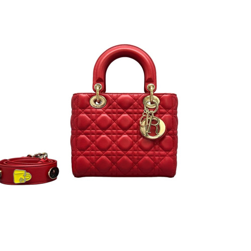 Dior Lady Dior Lambskin Red