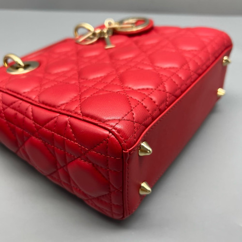 Dior Lady Dior Lambskin Red
