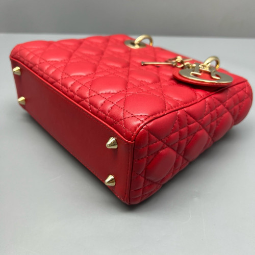 Dior Lady Dior Lambskin Red