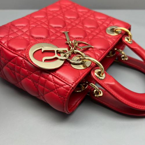 Dior Lady Dior Lambskin Red