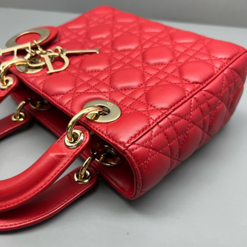 Dior Lady Dior Lambskin Red