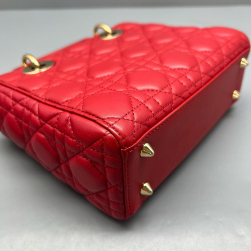 Dior Lady Dior Lambskin Red
