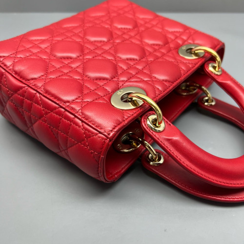 Dior Lady Dior Lambskin Red