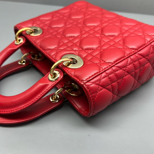 Dior Lady Dior Lambskin Red