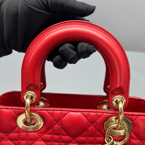 Dior Lady Dior Lambskin Red