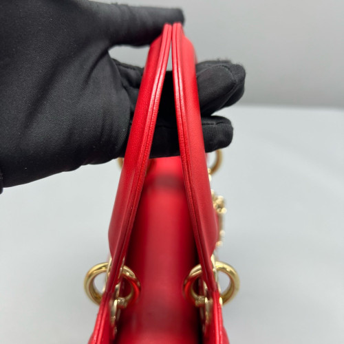 Dior Lady Dior Lambskin Red
