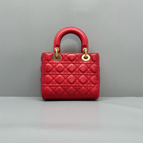 Dior Lady Dior Lambskin Red