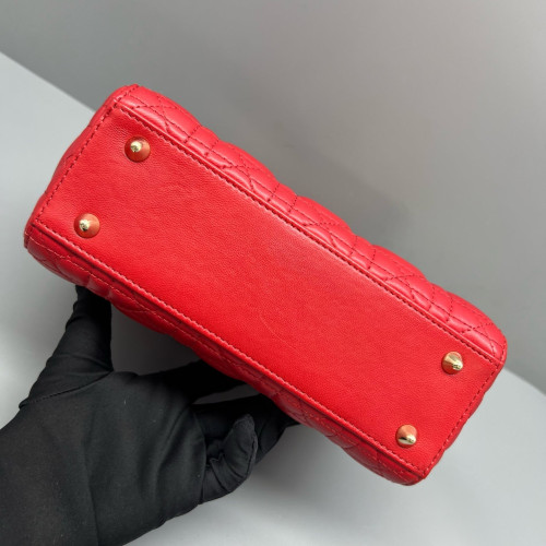 Dior Lady Dior Lambskin Red