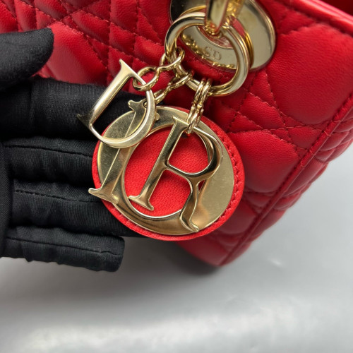 Dior Lady Dior Lambskin Red