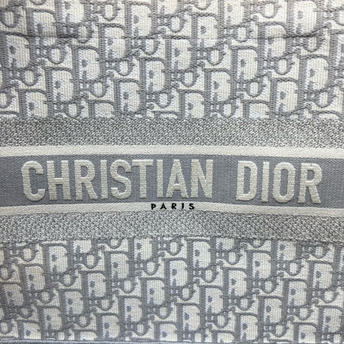 Dior Medium Book Tote Oblique Light Grey Beige
