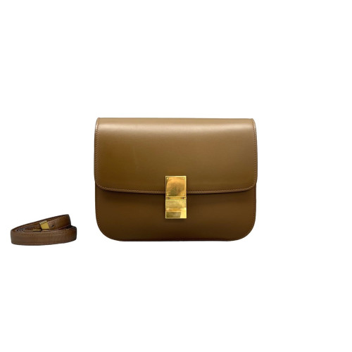 Celine Medium Classic Box Smooth Calfskin Brown
