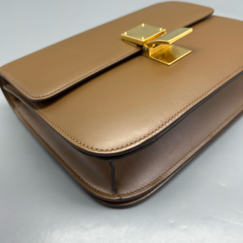 Celine Medium Classic Box Smooth Calfskin Brown