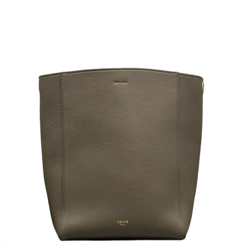 Celine Sangle Small Bucket Bag Calfskin Grey