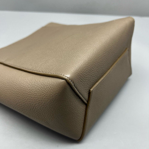 Celine Sangle Small Bucket Bag Calfskin Grey