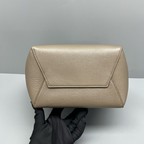 Celine Sangle Small Bucket Bag Calfskin Grey