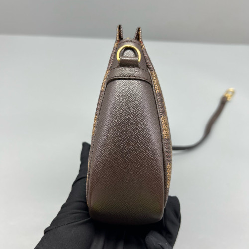 Louis Vuitton Trousse Make Up Bag Pochette Damier Ebene Brown Louis Vuitton Trousse Make Up Bag Pochette Damier Ebene Brown