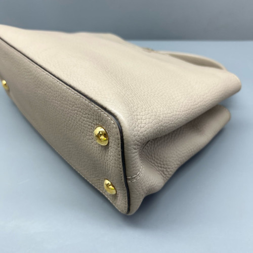 Louis Vuitton Capucines PM Calfskin Natural Tan