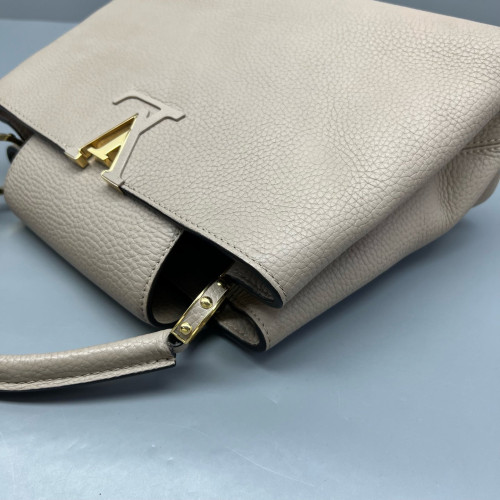 Louis Vuitton Capucines PM Calfskin Natural Tan