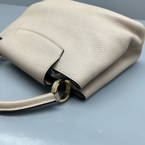 Louis Vuitton Capucines PM Calfskin Natural Tan