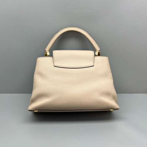 Louis Vuitton Capucines PM Calfskin Natural Tan