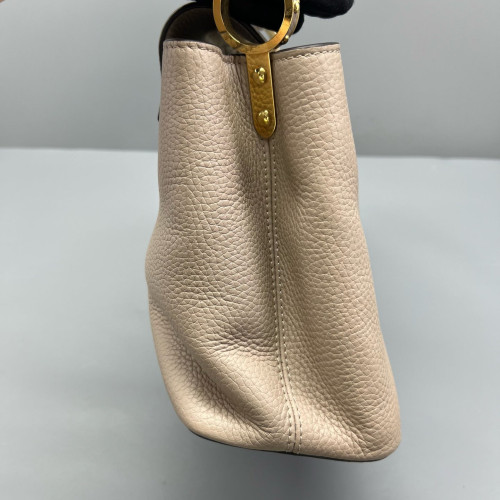 Louis Vuitton Capucines PM Calfskin Natural Tan