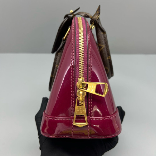 Louis Vuitton Alma BB Vernis Monogram Azalea Brown Louis Vuitton Alma BB Vernis Monogram Azalea Brown