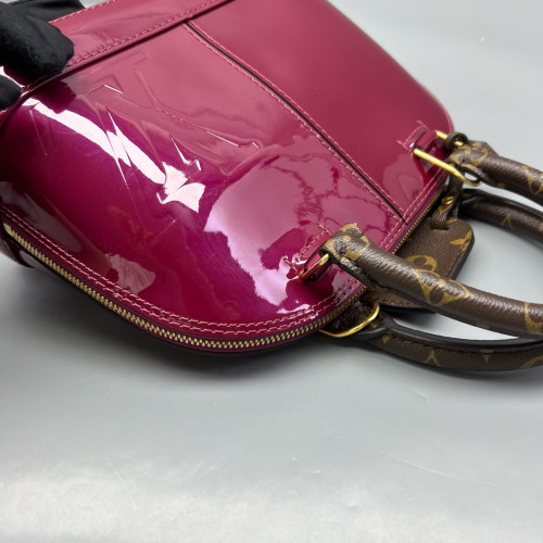 Louis Vuitton Alma BB Vernis Monogram Azalea Brown Louis Vuitton Alma BB Vernis Monogram Azalea Brown