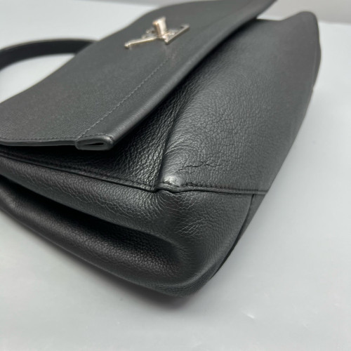 Louis Vuitton Lockme II Top Handle Calfskin Black