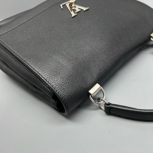 Louis Vuitton Lockme II Top Handle Calfskin Black