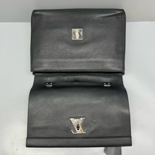 Louis Vuitton Lockme II Top Handle Calfskin Black