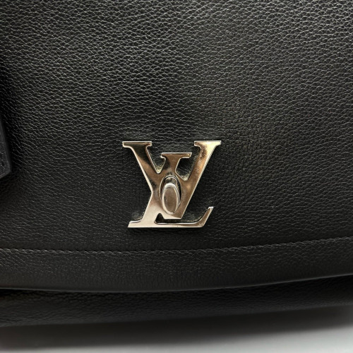 Louis Vuitton Lockme II Top Handle Calfskin Black