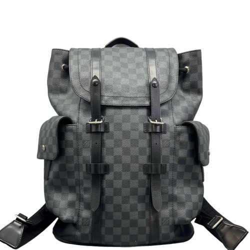 Louis Vuitton Christopher Backpack Damier Graphite Black