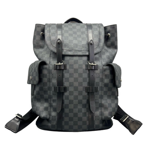 Louis Vuitton Christopher Backpack Damier Graphite Black